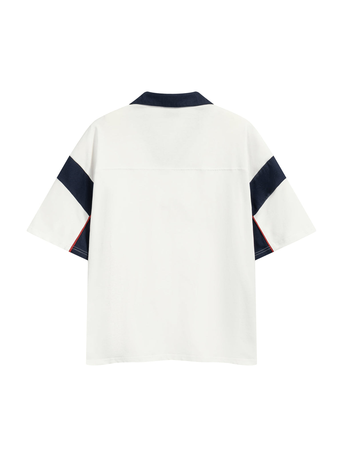 Unisex Boxy Colour Block Polo Shirt