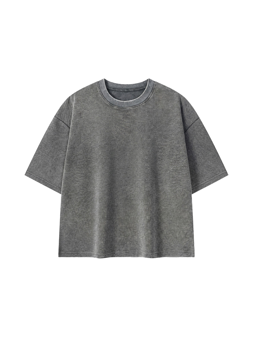 Unisex Mineral Wash Waffle Boxy T-Shirt