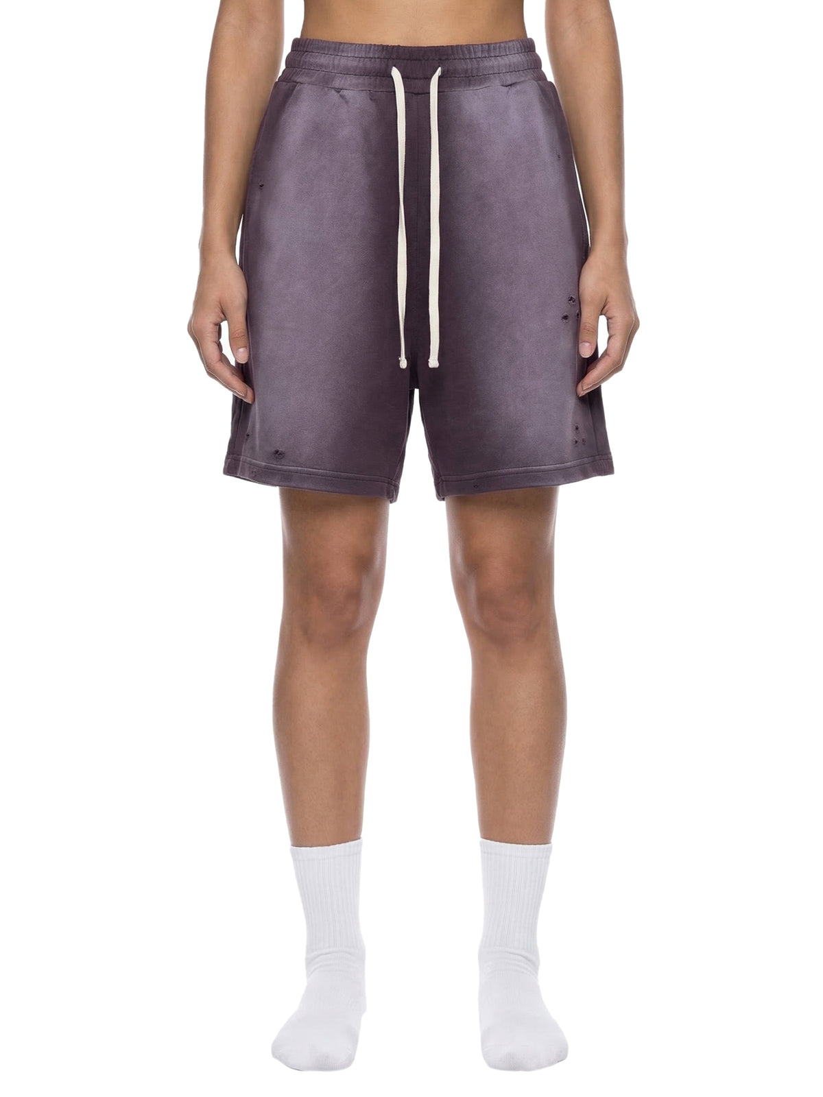 Sun-Faded Distressed Shorts