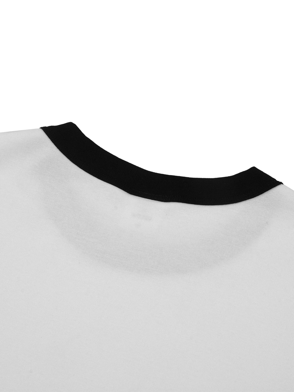 Unisex Contrast-Edge Ribbed Crewneck T-Shirt gallery view