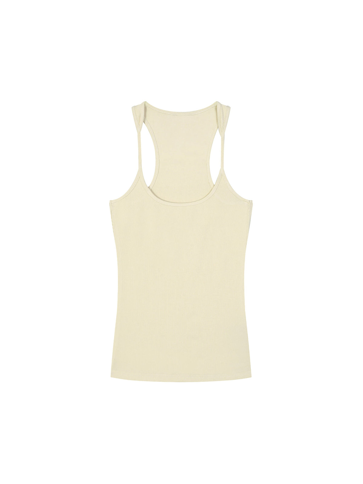 Slim Fit Ribbed Racerback Tank Top