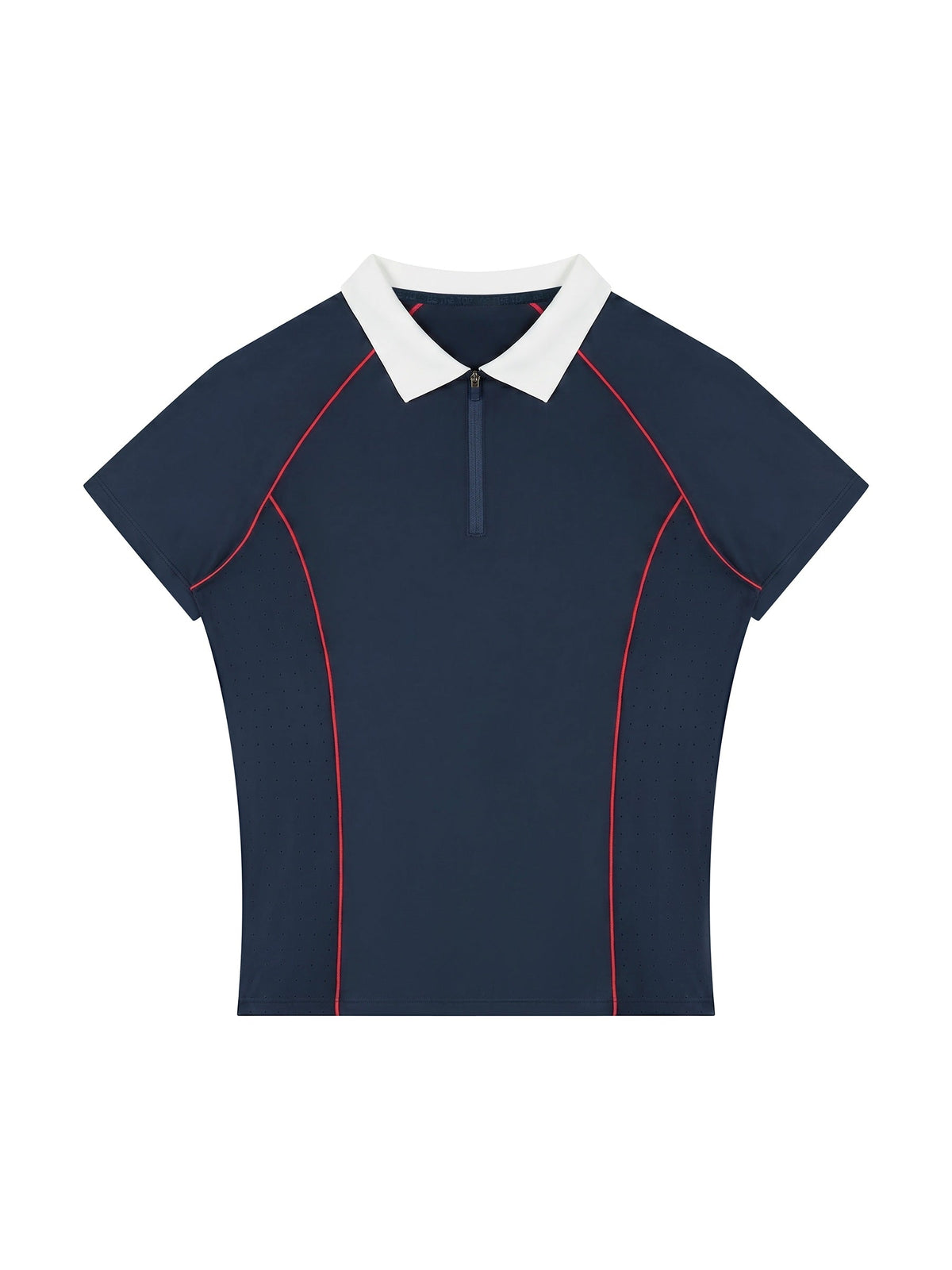 Women’s Slim Fit Quarter-Zip Polo Shirt