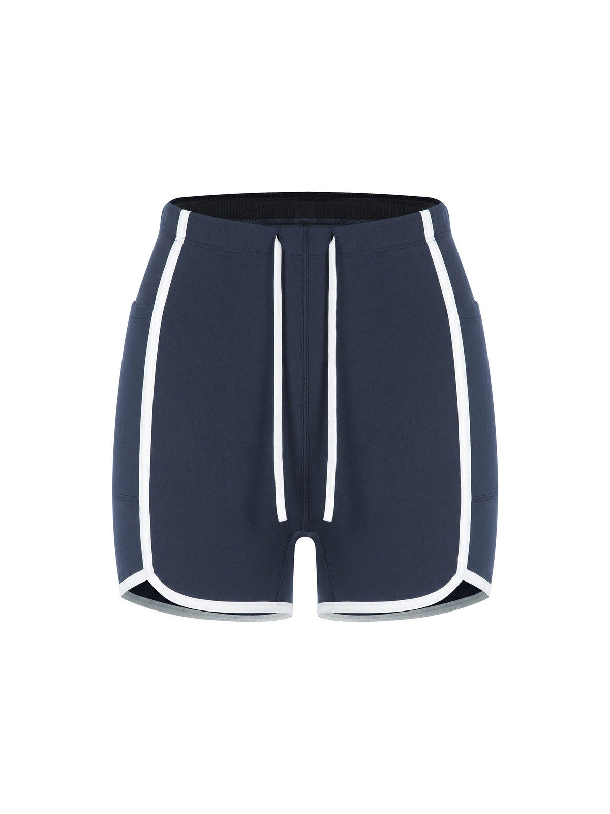 Women's High Rise Color Block Yoga Shorts