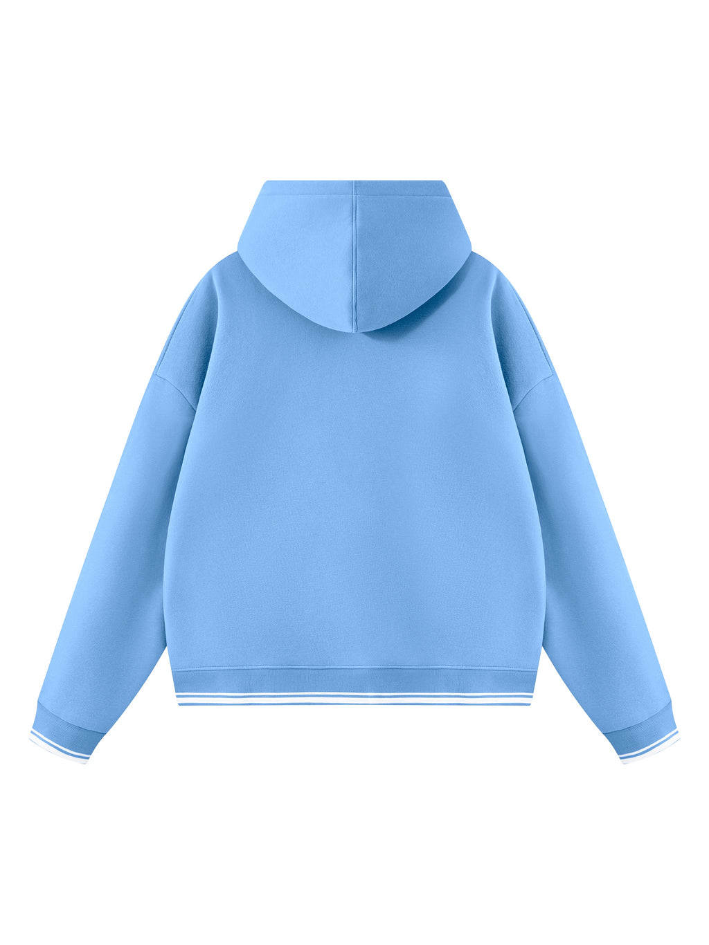 Unisex Oversized Color Block Fleece Hoodie