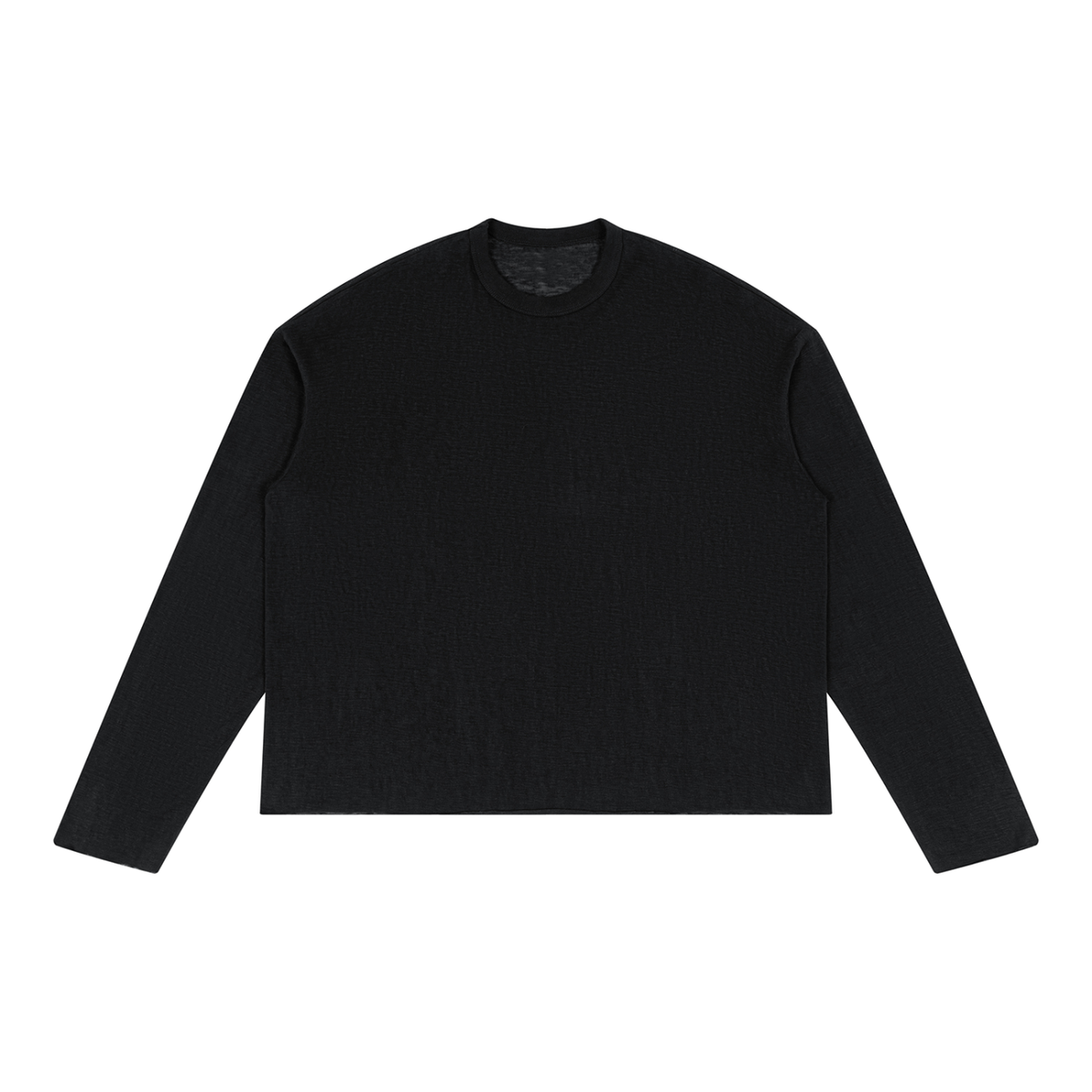 Unisex Raw Edge Long Sleeve T-Shirt