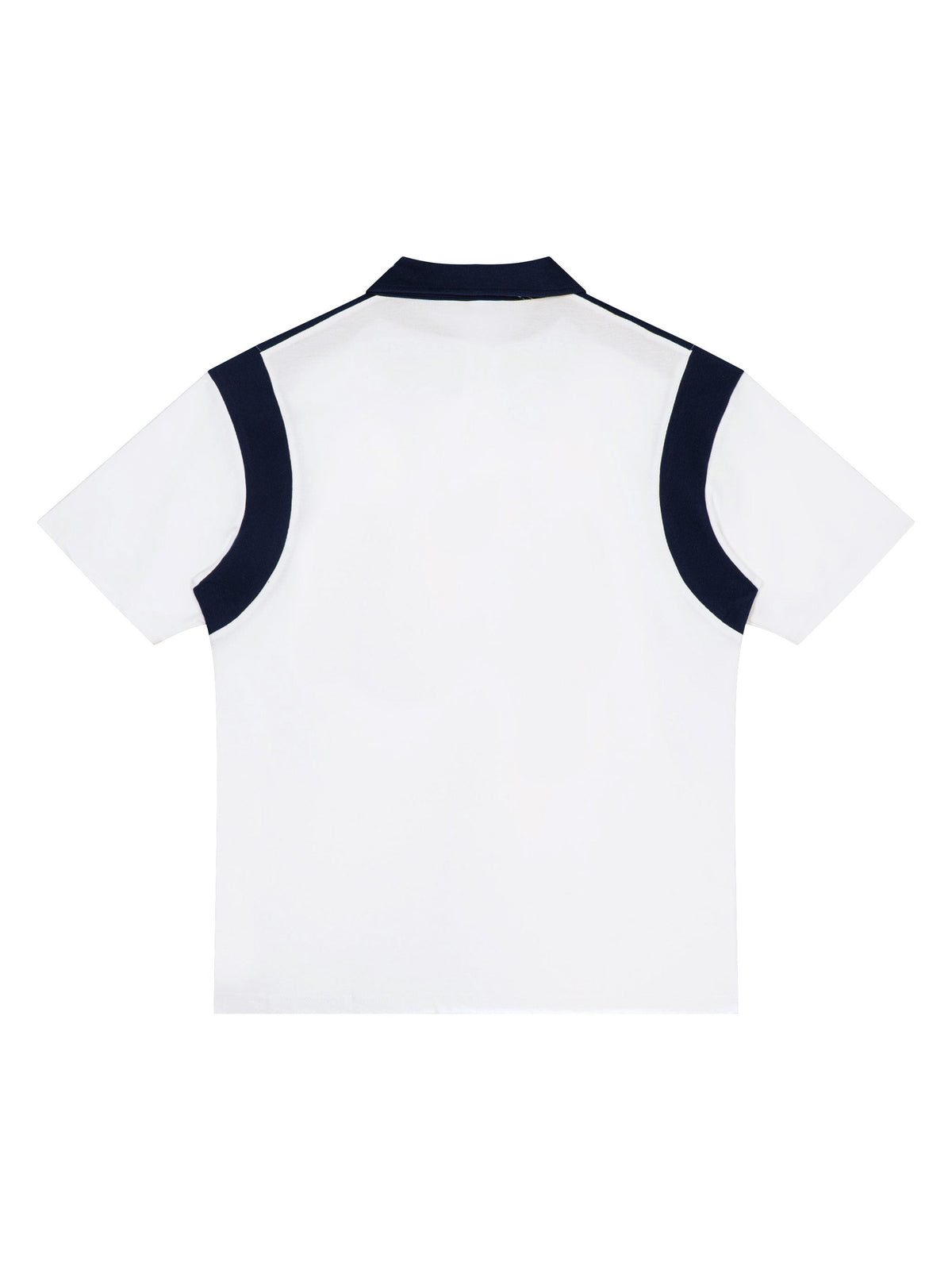 Unisex Color Block Quarter Zip Polo Shirt