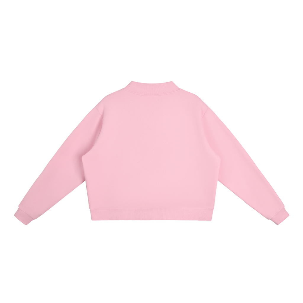 ADHD Macarena Women's Essential Fleece Mock-Neck Graphic Sweatshirt - Pink back