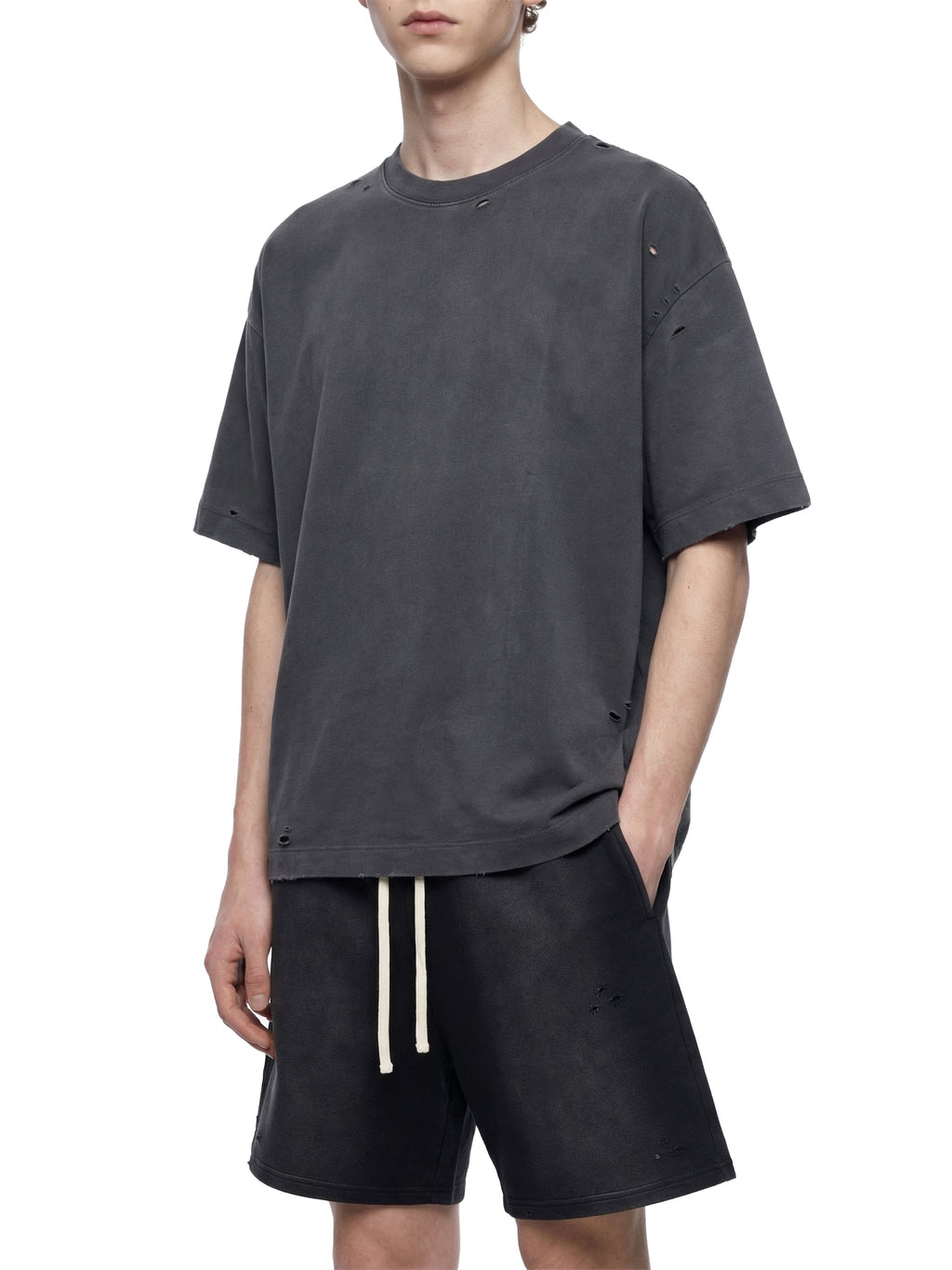 Vintage Washed Distressed Boxy Oversized T-Shirt