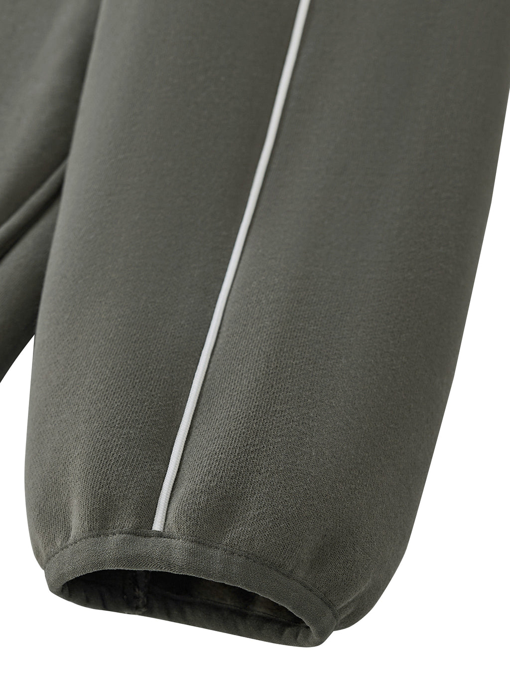 Unisex Boxy Piping Fleece Hoodie