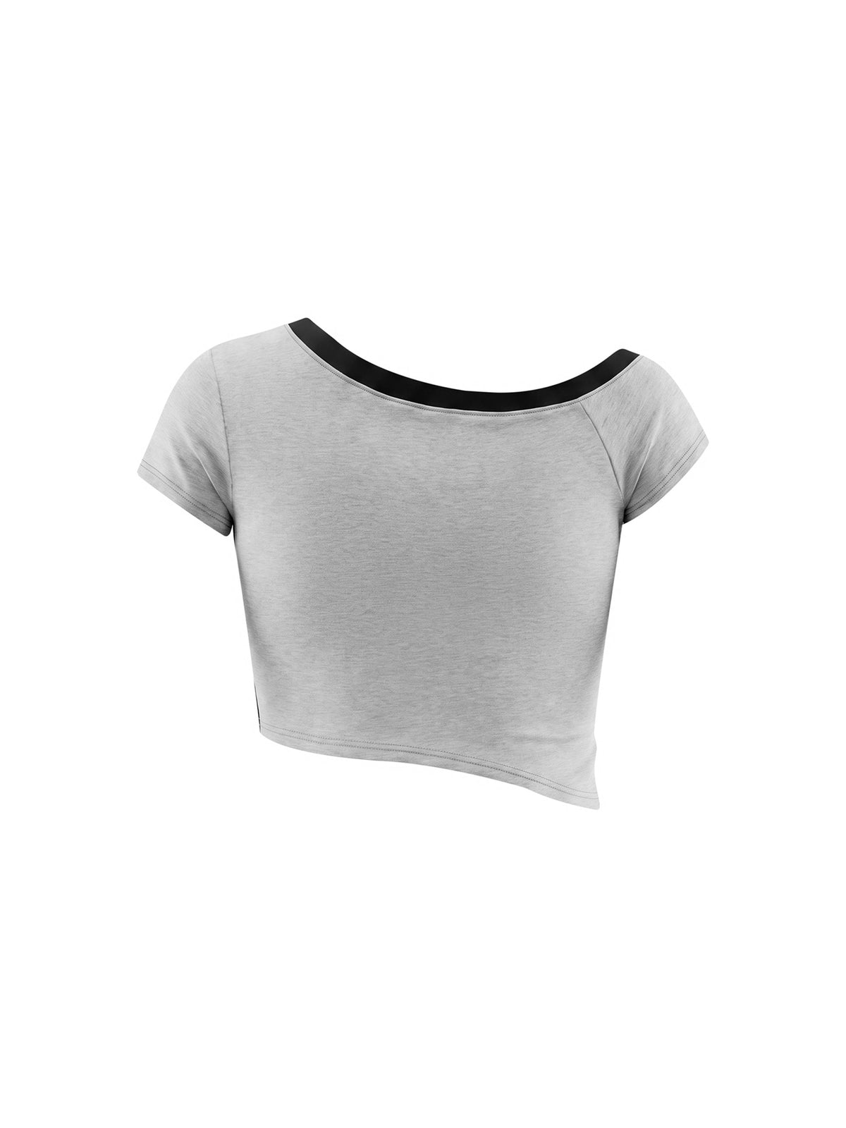 Women's Color Block Off-the-Shoulder T-Shirt