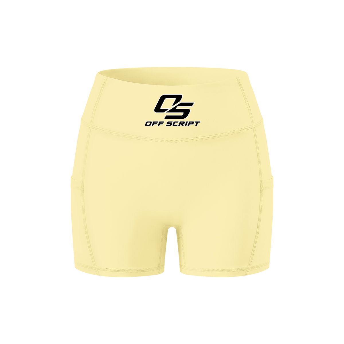 Off Script Women’s High-Rise Side-Pocket Yoga Shorts