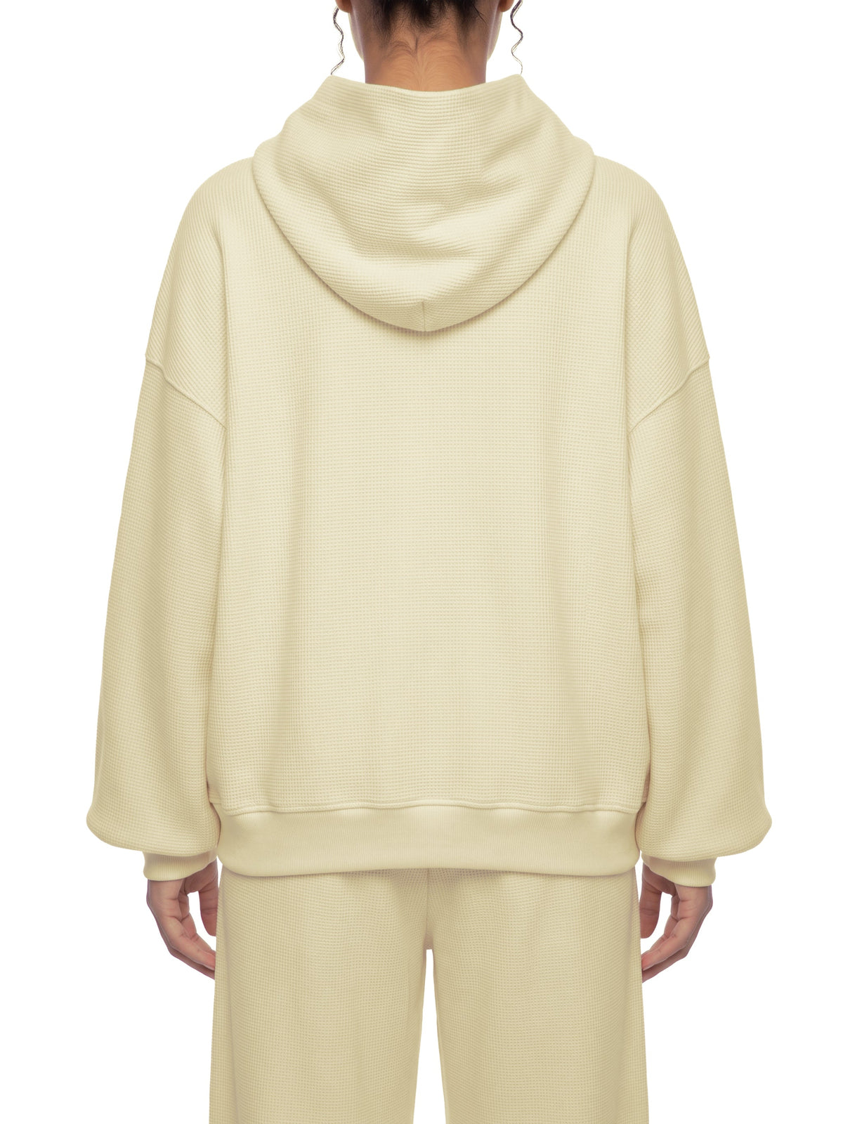 Unisex Waffle Boxy Hoodie