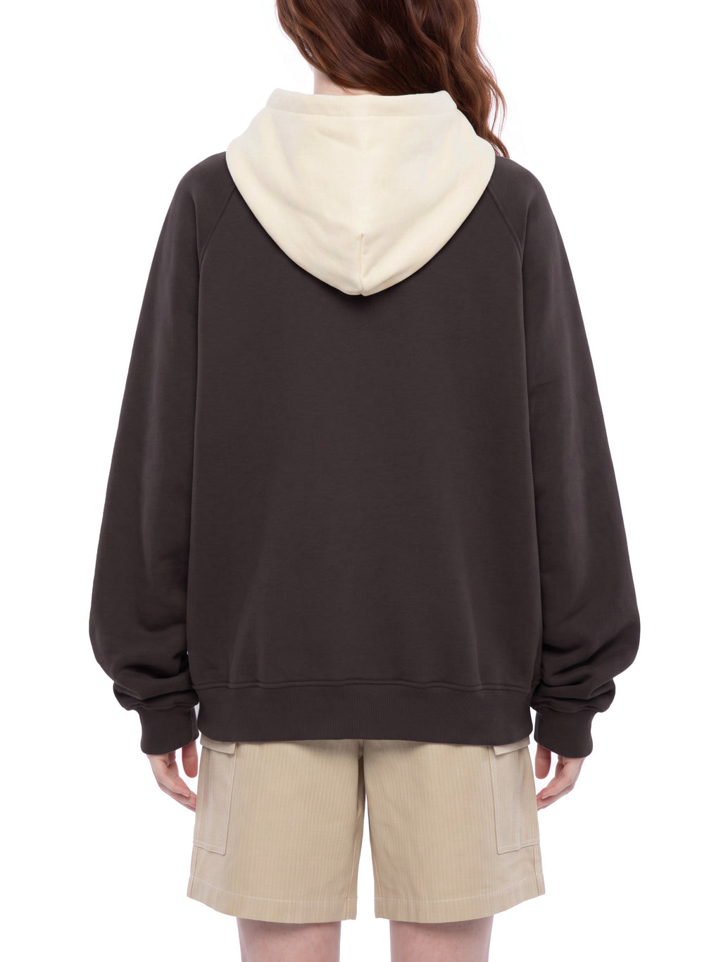 Unisex Fleece Raglan Color Block Hoodie