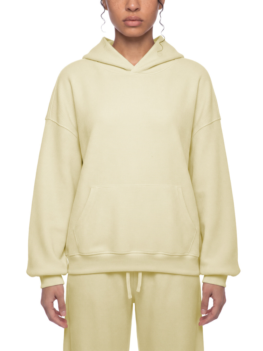 Unisex Waffle Boxy Hoodie