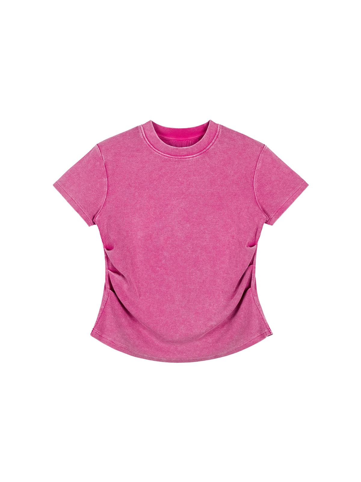 Vintage Washed Bodycon Cotton T-Shirt