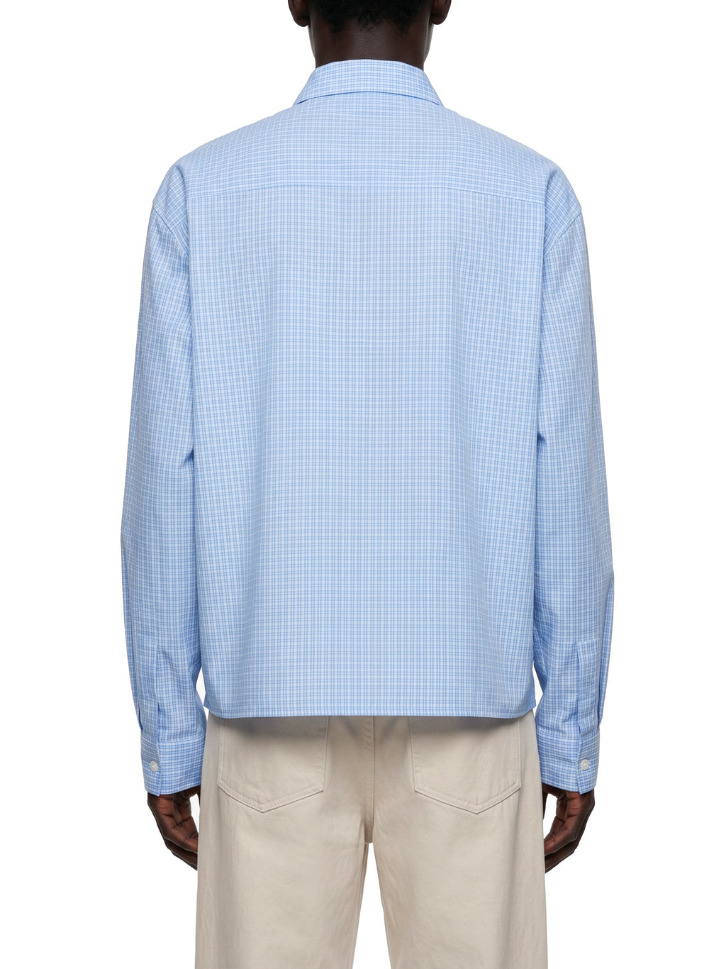 Unisex Boxy Plaid Long Sleeve Shirt