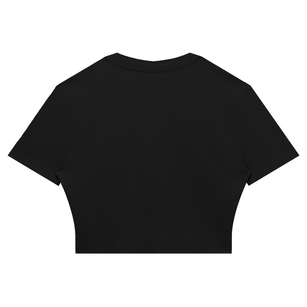 Women's Slim Ribbed Crop T-Shirt