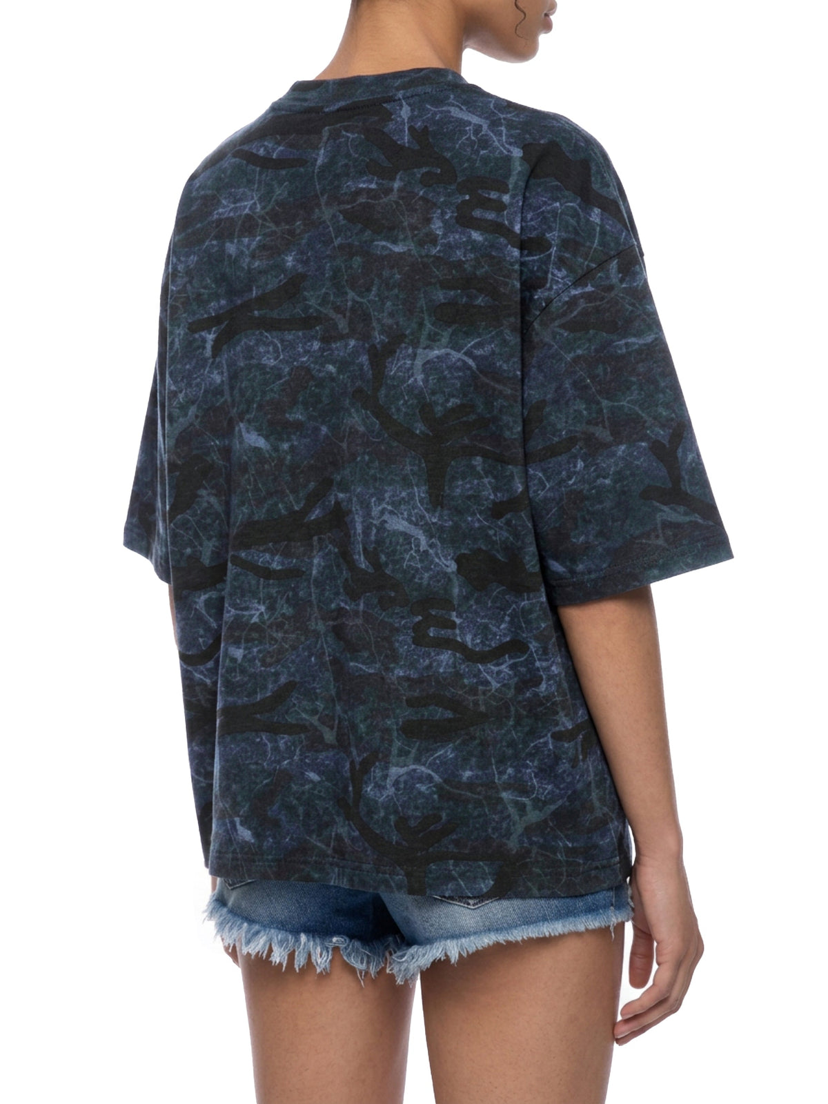 Unisex Boxy Camo Print T-Shirt