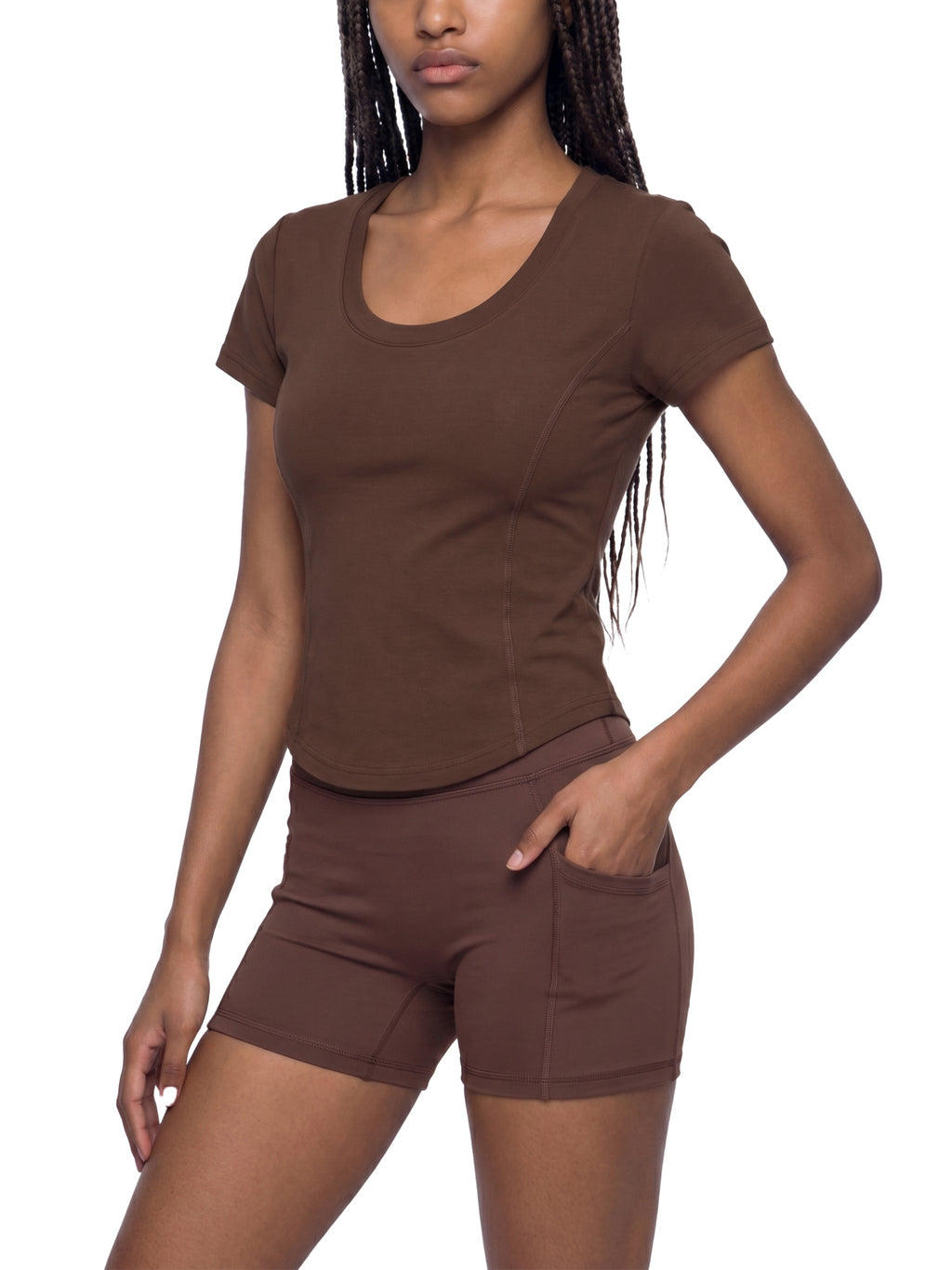 Women's Paneled Crop T-Shirt