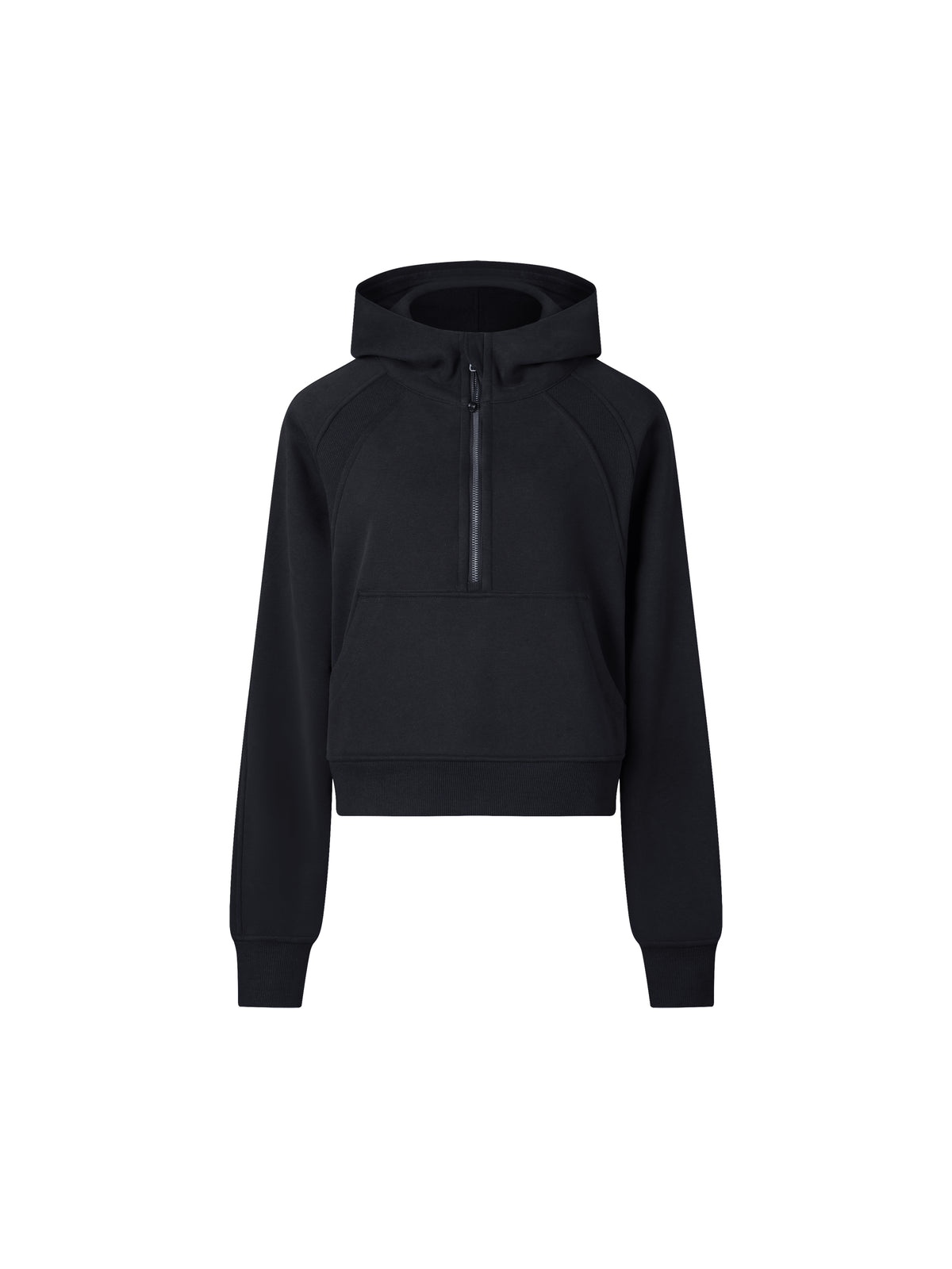 Cropped Half-Zip Hoodie