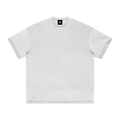 Unisex heavyweight Earth Tone T-shirt in Oat Grey – front product view