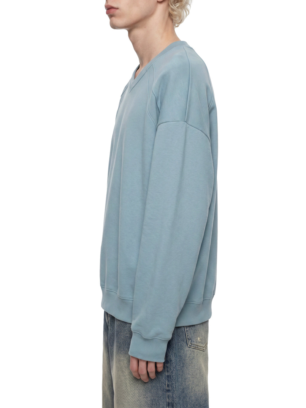 Unisex Oversized V-Neck Sweatshirt