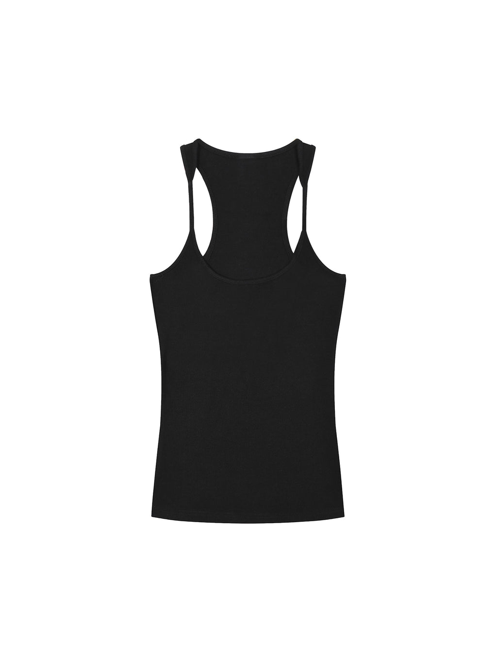 Slim Fit Ribbed Racerback Tank Top