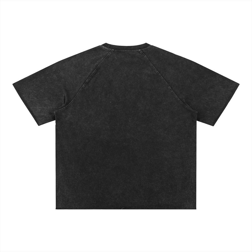 Unisex Mineral Wash Raw Edge T-Shirt