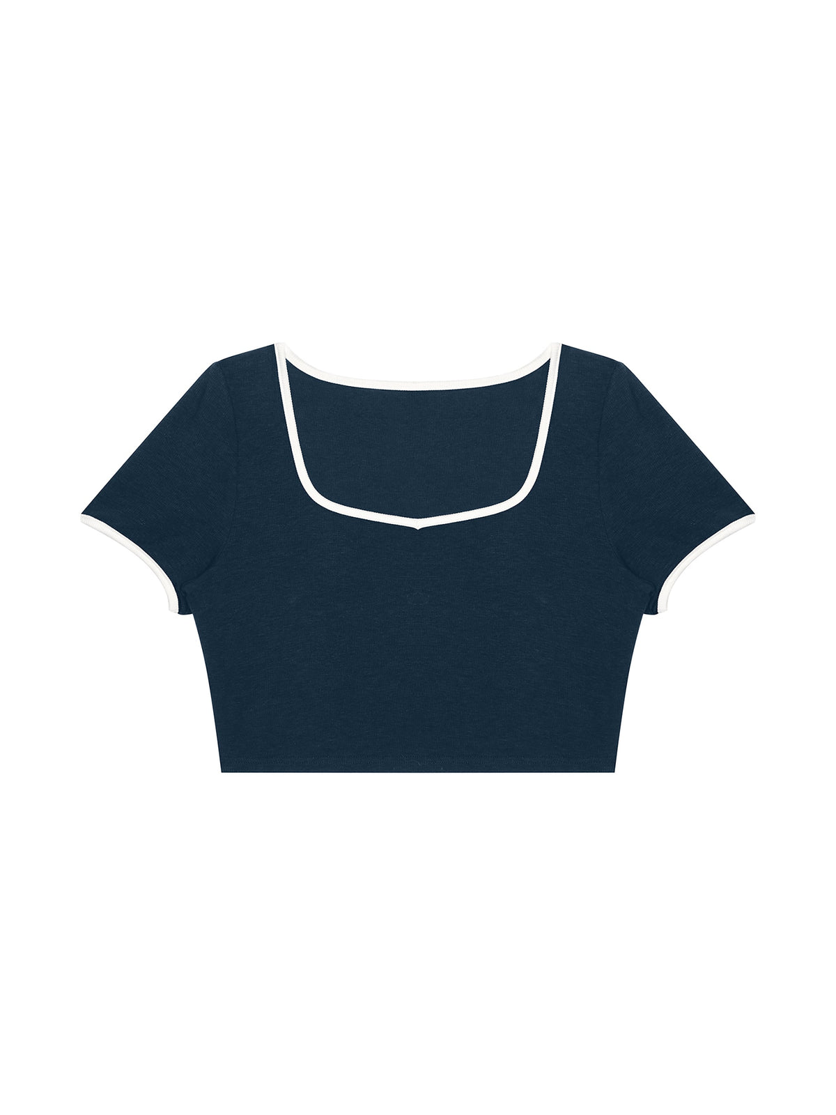 Women's Color Block Crop T-Shirt