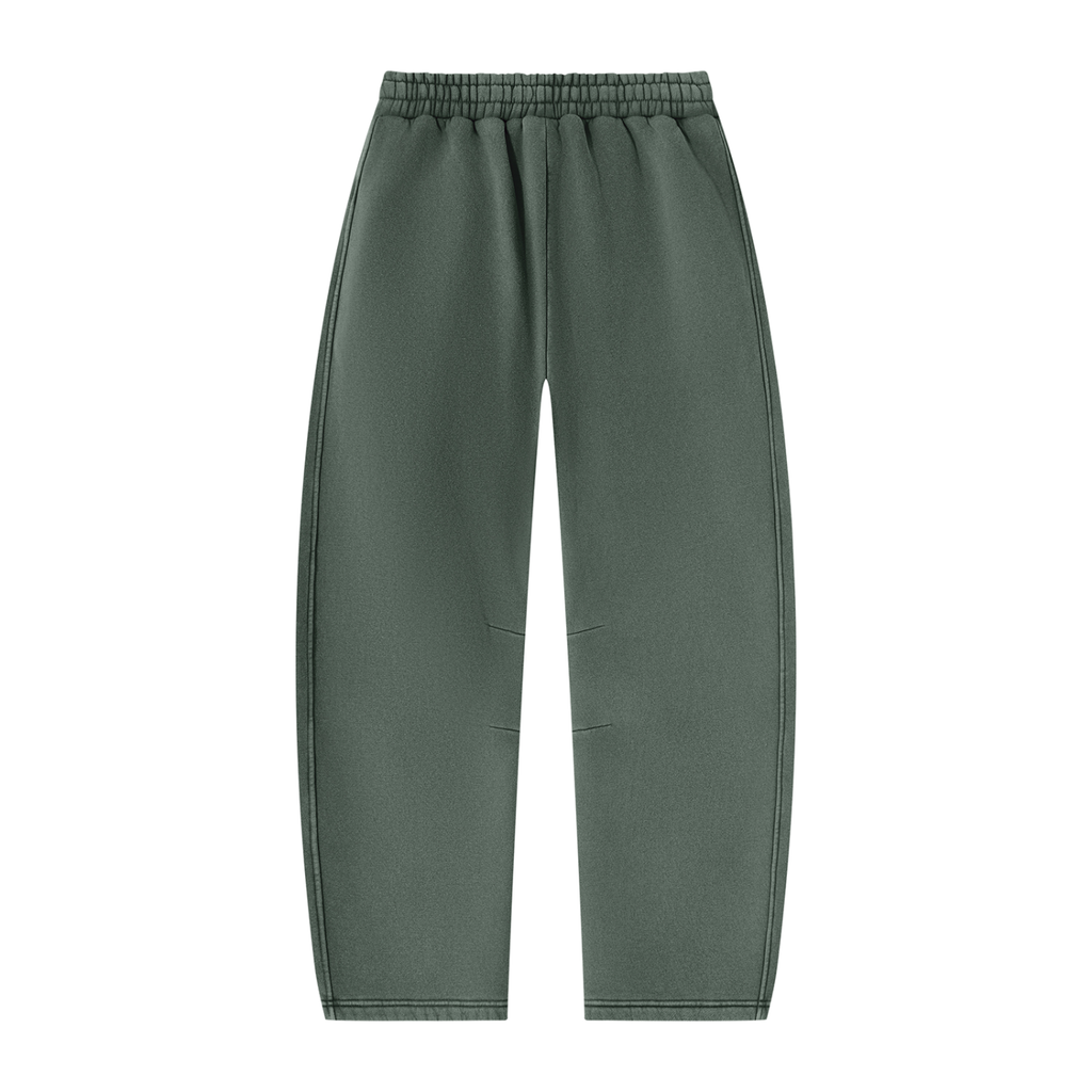 Unisex Vintage Wash Barrel-Leg Fleece Sweatpants V3