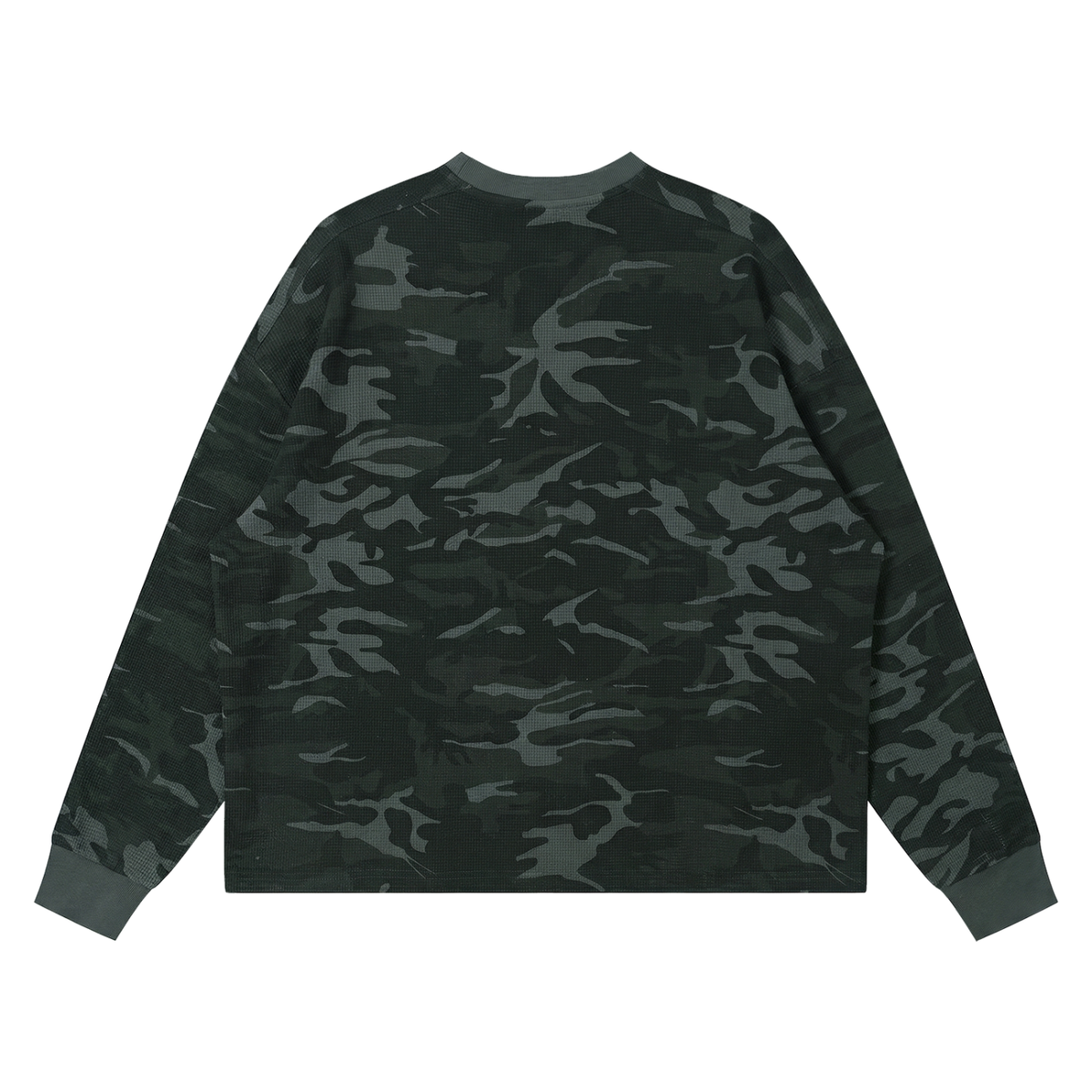 Unisex Waffle Boxy Long Sleeve T-Shirt