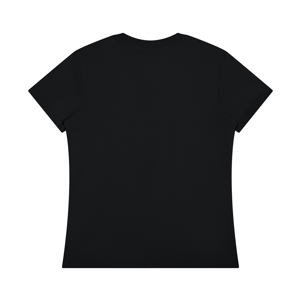 Bloom Anyway women's graphic T-shirt in Black – plain back