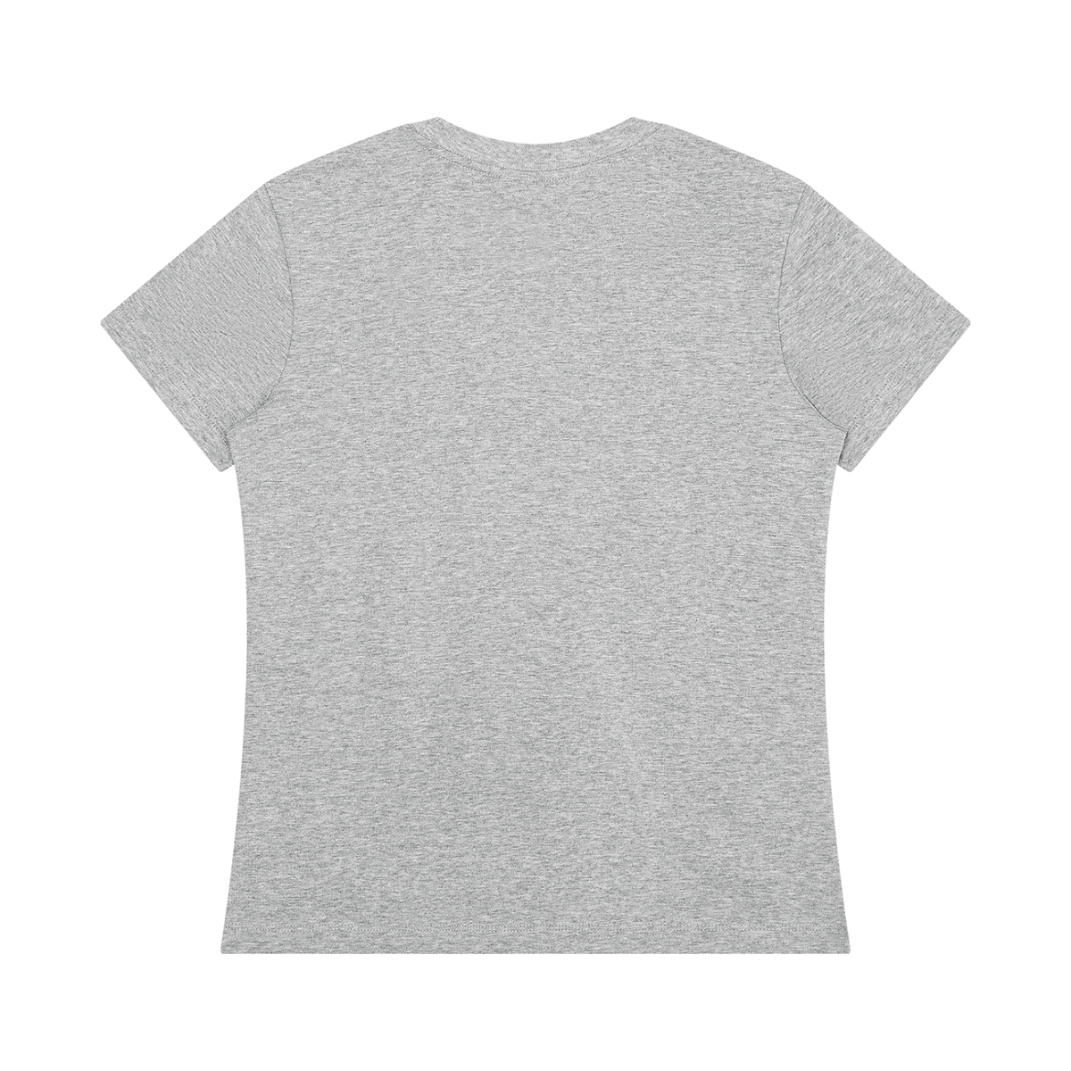 Bloom Anyway women's graphic T-shirt in Flower Grey – plain back