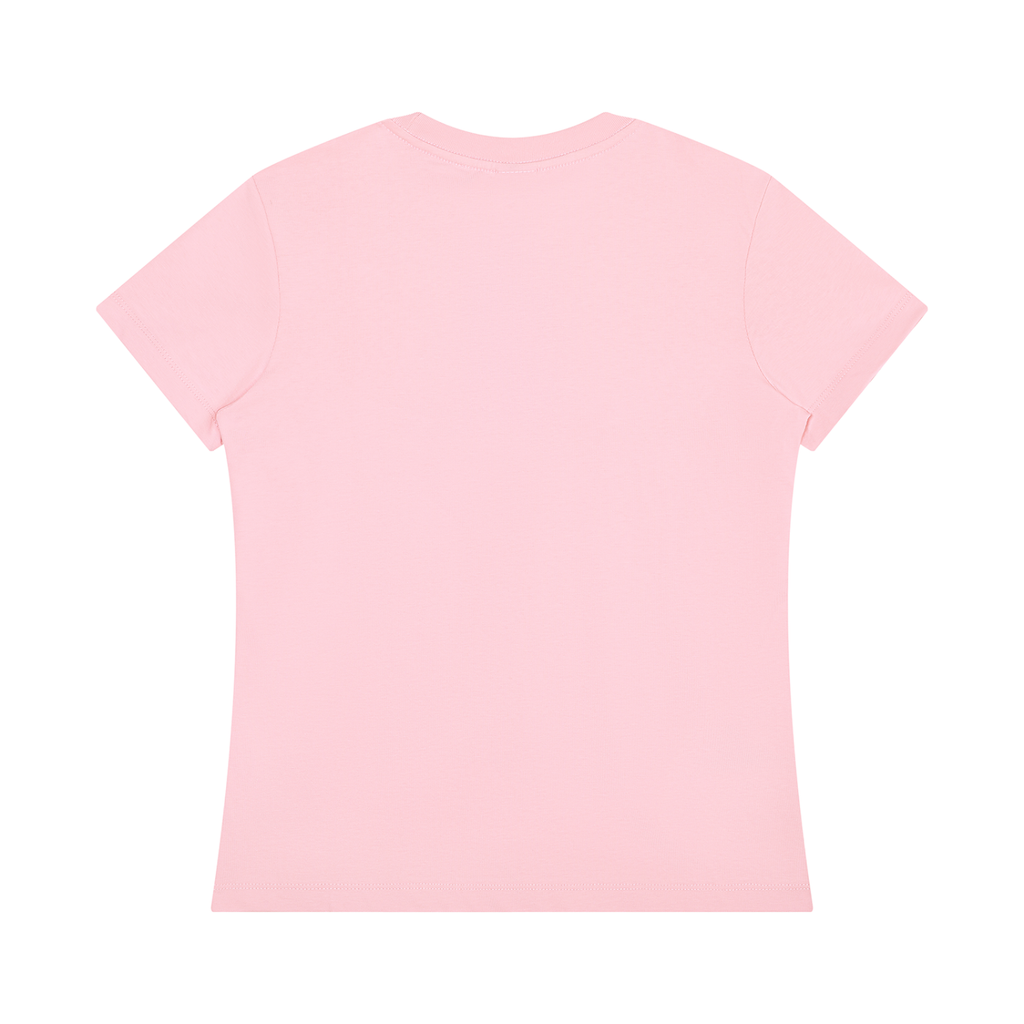 Bloom Anyway women's graphic T-shirt in Light Pink – plain back