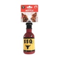 BBQ sauce bottle squeaky dog toy