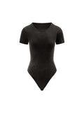 Women's Mineral Wash Crewneck Bodysuit
