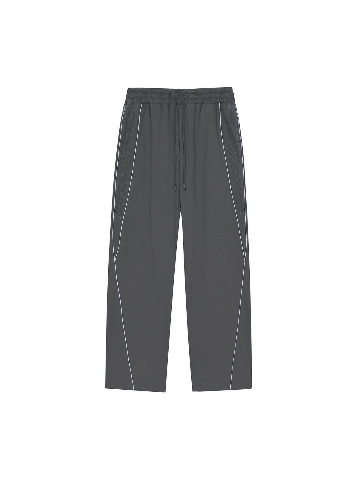 Reflective Stripe Straight-Leg Sweatpants