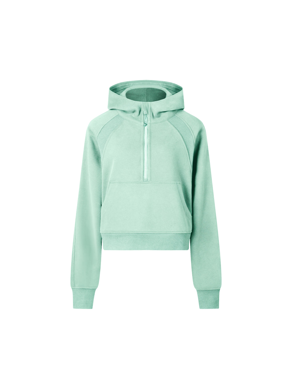 Cropped Half-Zip Hoodie