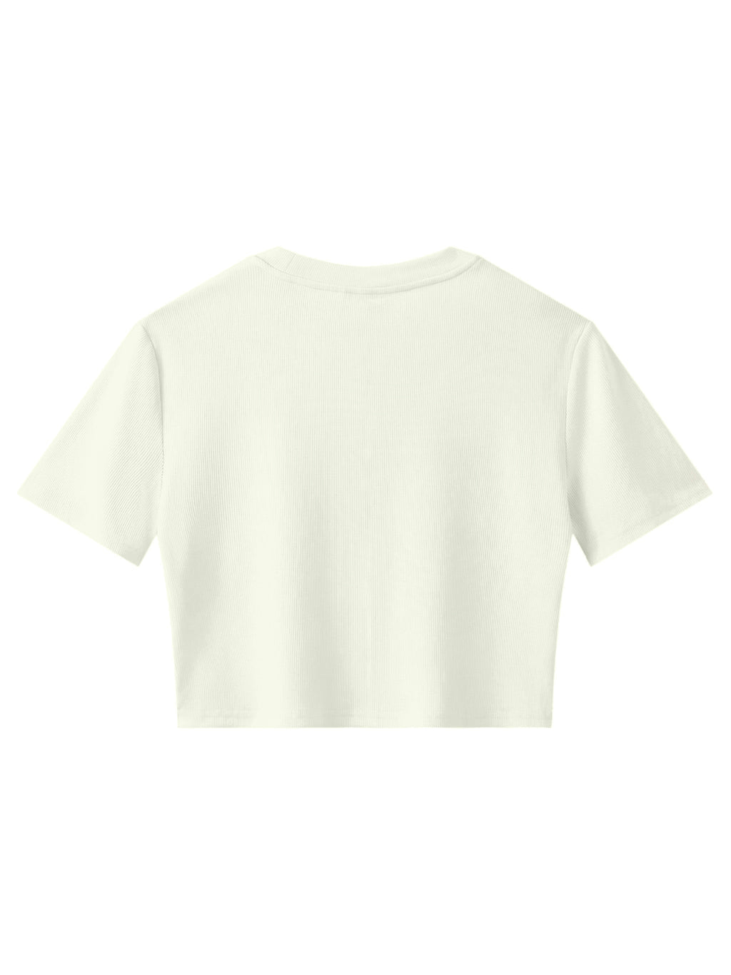 Women's Slim Ribbed Crop T-Shirt