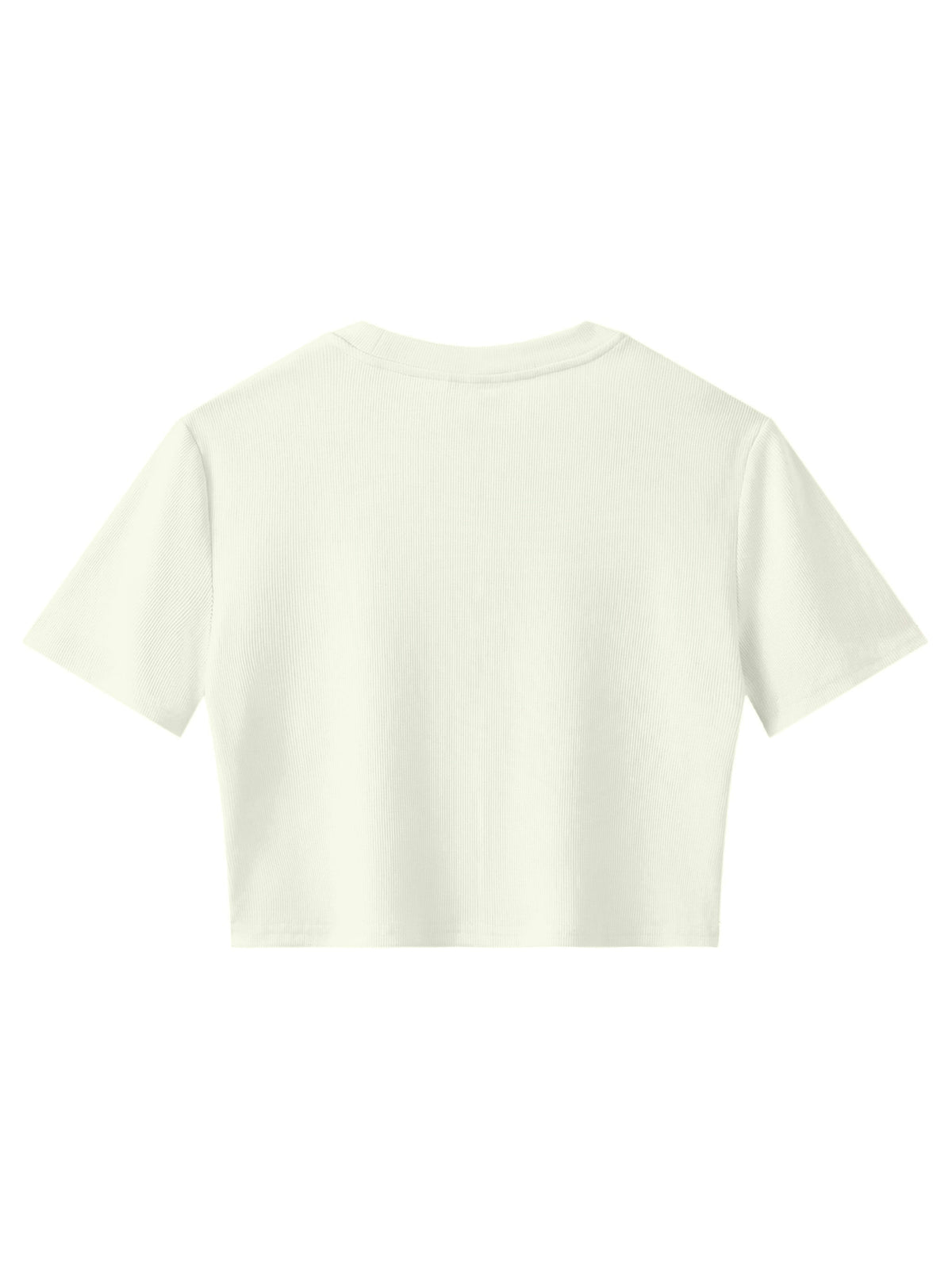 Women's Slim Ribbed Crop T-Shirt