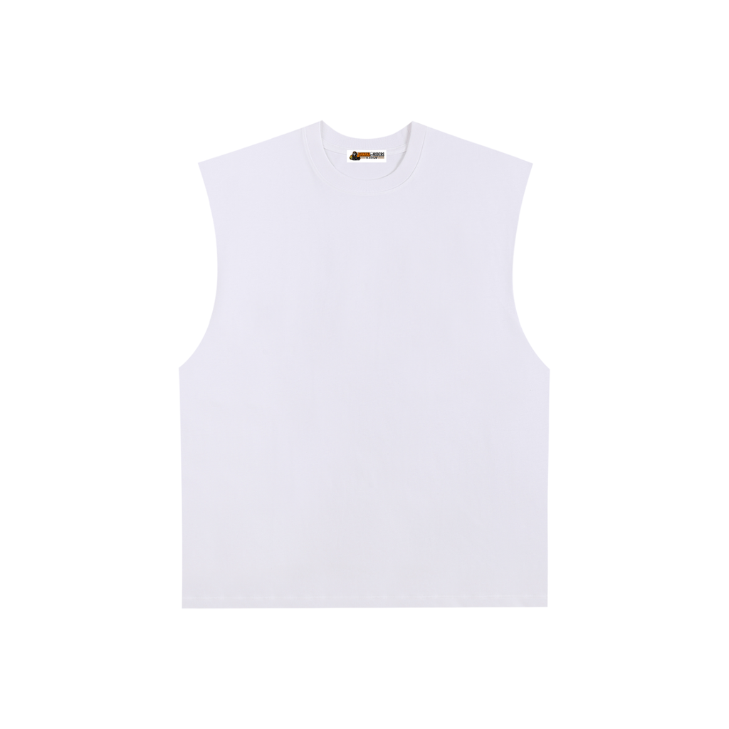 Unisex Raw-Edge Cotton Tank Top