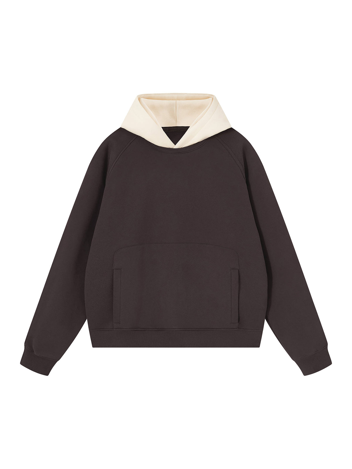 Unisex Fleece Raglan Color Block Hoodie