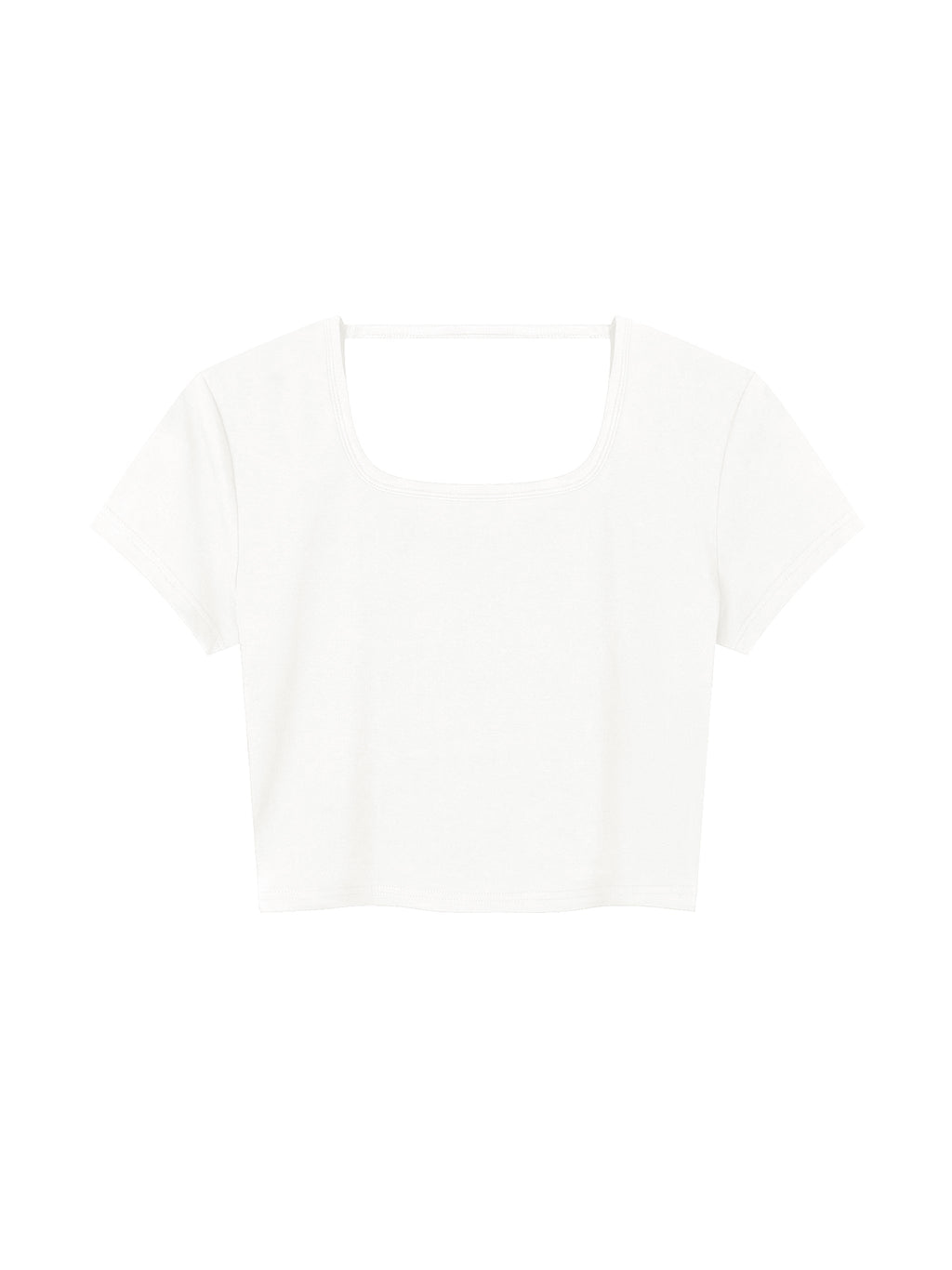 Women's Square Neck Crop T-Shirt