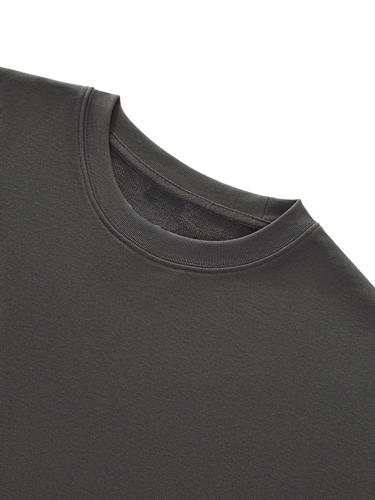 Unisex Boxy Half-Sleeve Raw-Edge T-Shirt gallery view