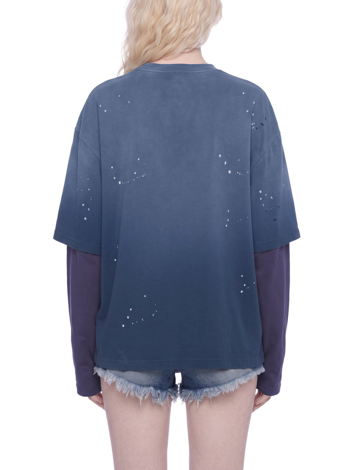 Unisex Vintage Wash Distressed Layer T-Shirt