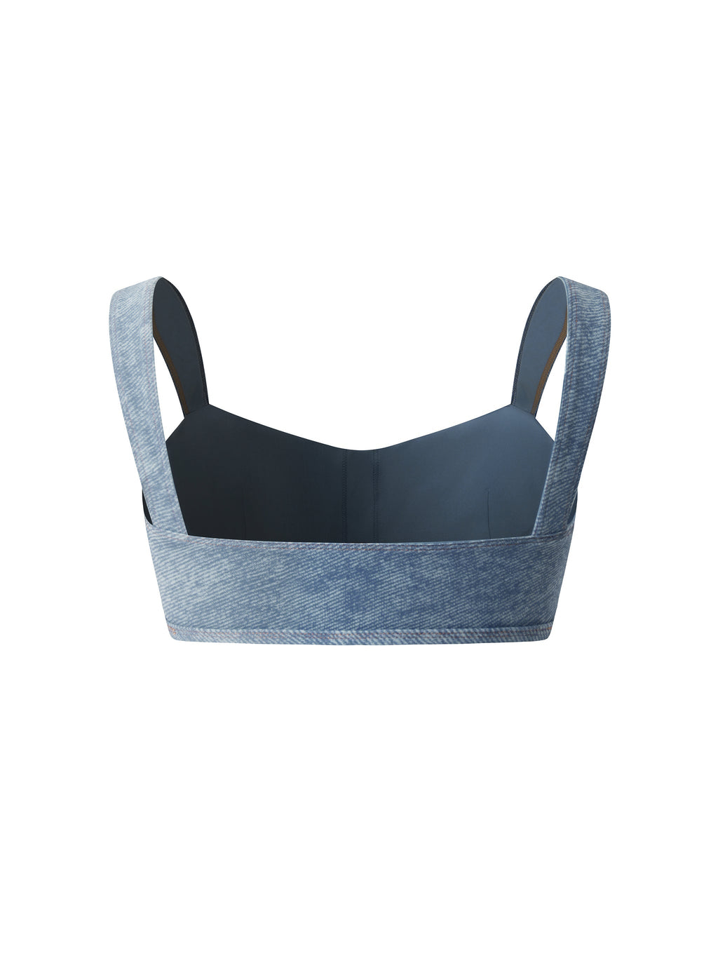 Women's Faux Denim Sports Bra