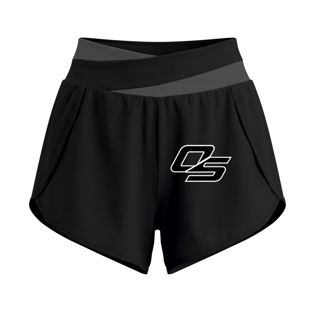 Off Script Women’s High-Rise Panelled Yoga Shorts