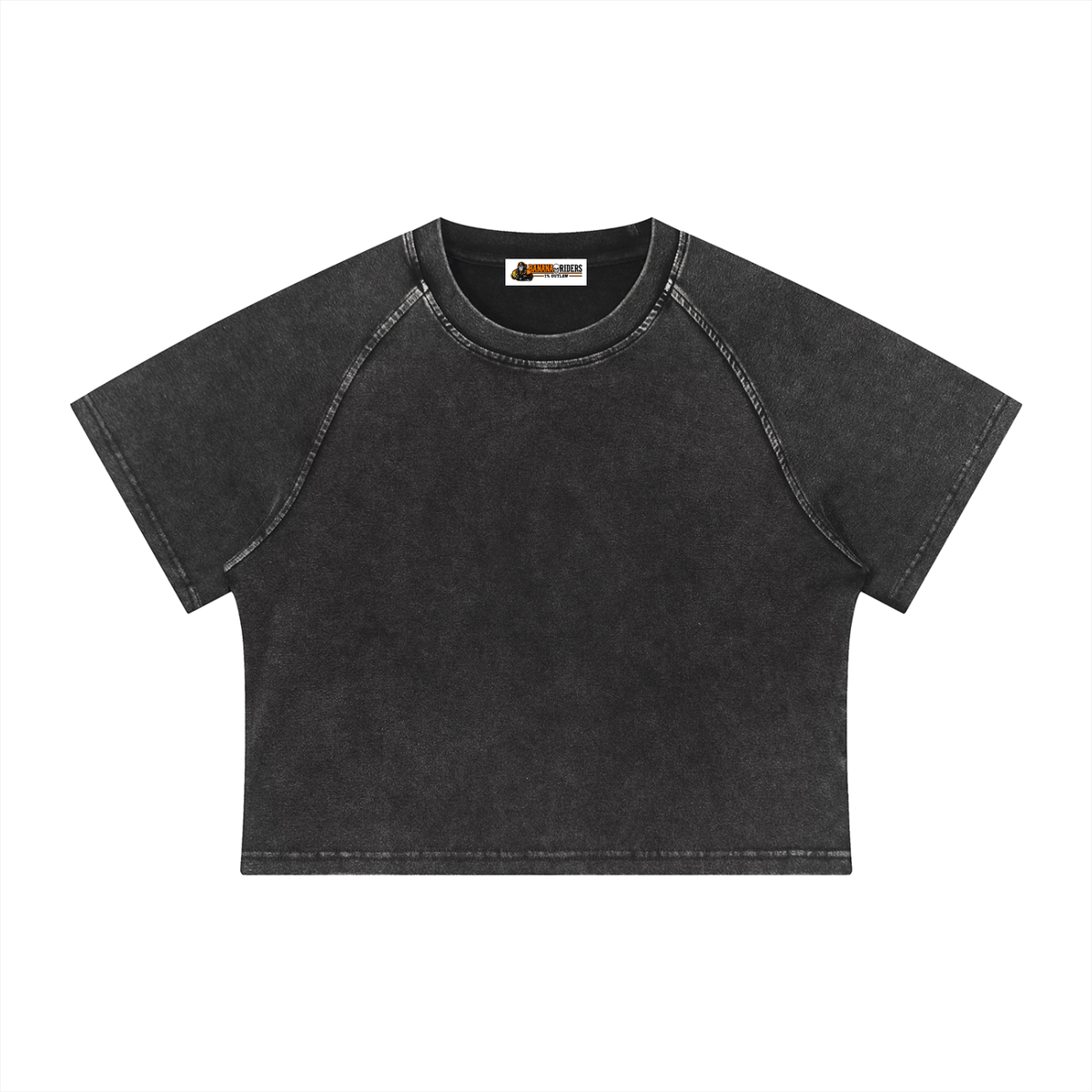 Women's Mineral Wash Raglan Crop T-Shirt