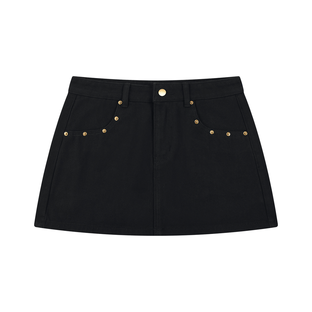 Women’s Studded Denim Mini Skirt