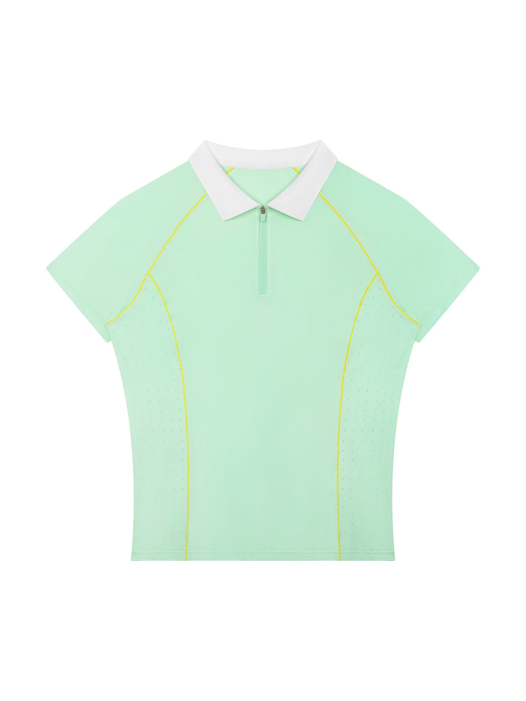 Women’s Slim Fit Quarter-Zip Polo Shirt